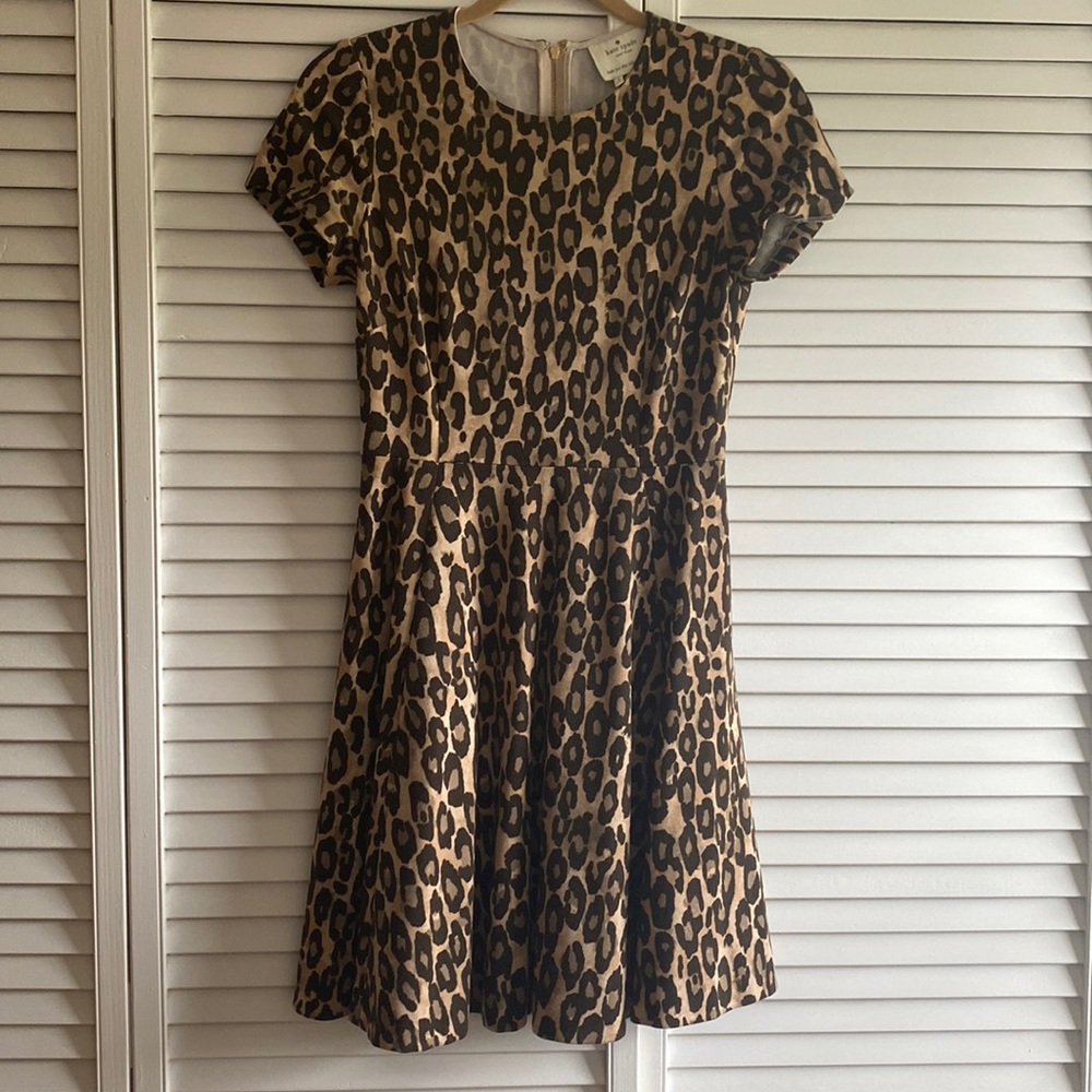 Kate Spade Ponte Leopard Dress